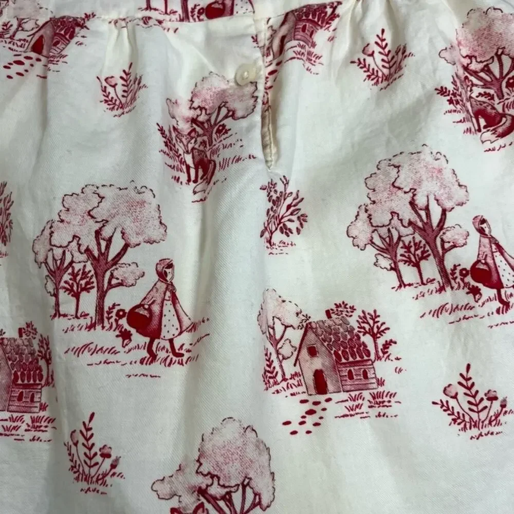 NWT baby gap white and red printed dress